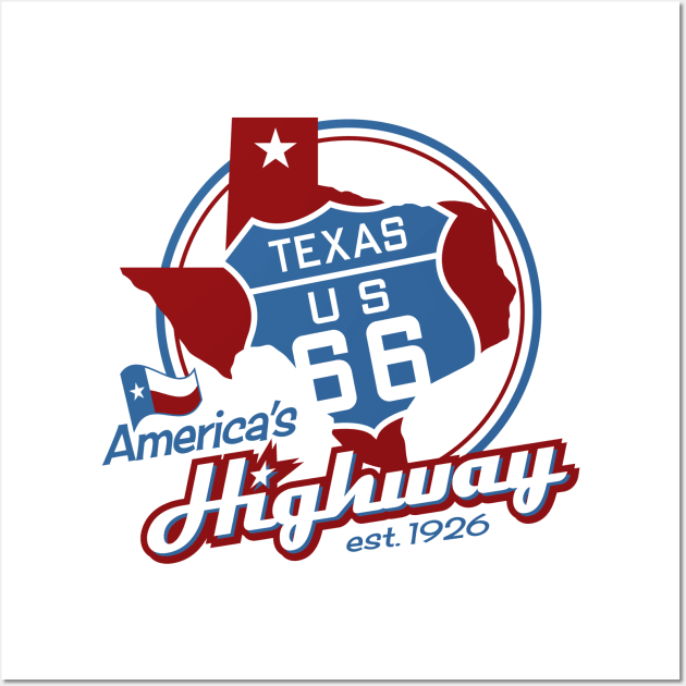 Route 66 Texas Wall Art by DesignWise